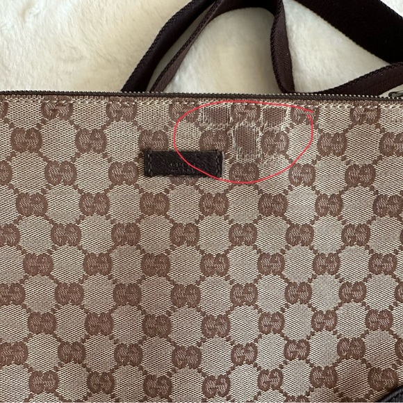100% Authentic Gucci GG Monogram Canvas Crossbody Bag - Picture 3 of 16